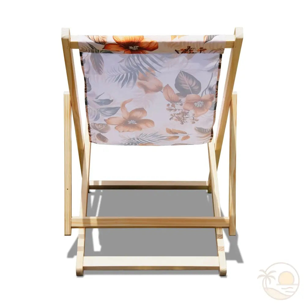 chaise longue de plage pliante vue dos