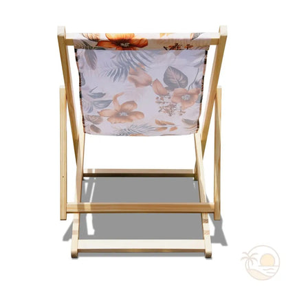 chaise longue de plage pliante vue dos