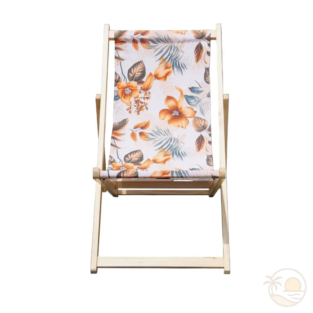 chaise longue de plage pliante vue face