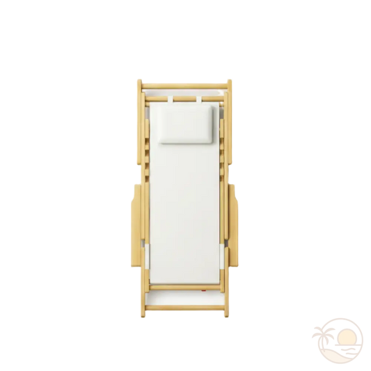 chaise longue de plage pliee