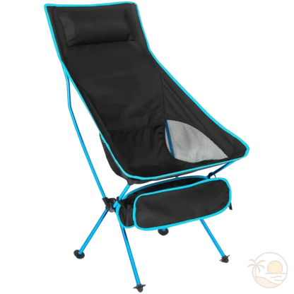 chaise pliable de plage bleu clair