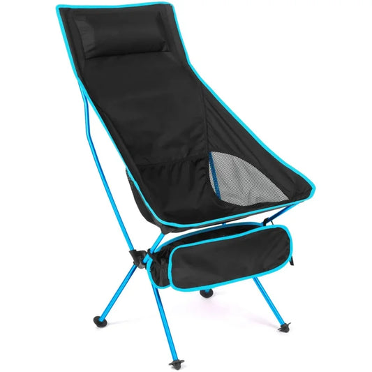 chaise pliable de plage bleu clair
