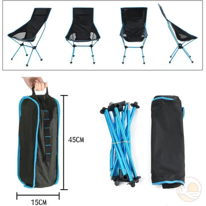 chaise pliable de plage bleu clair housse