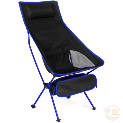 chaise pliable de plage bleu marine