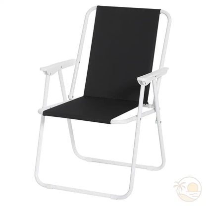 chaise pliante de plage noire
