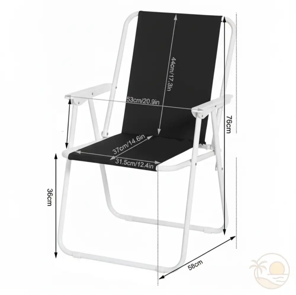 chaise pliante de plage noire dimensions