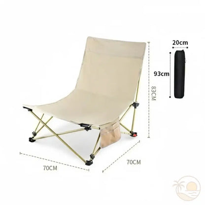 chaise transat de plage beige