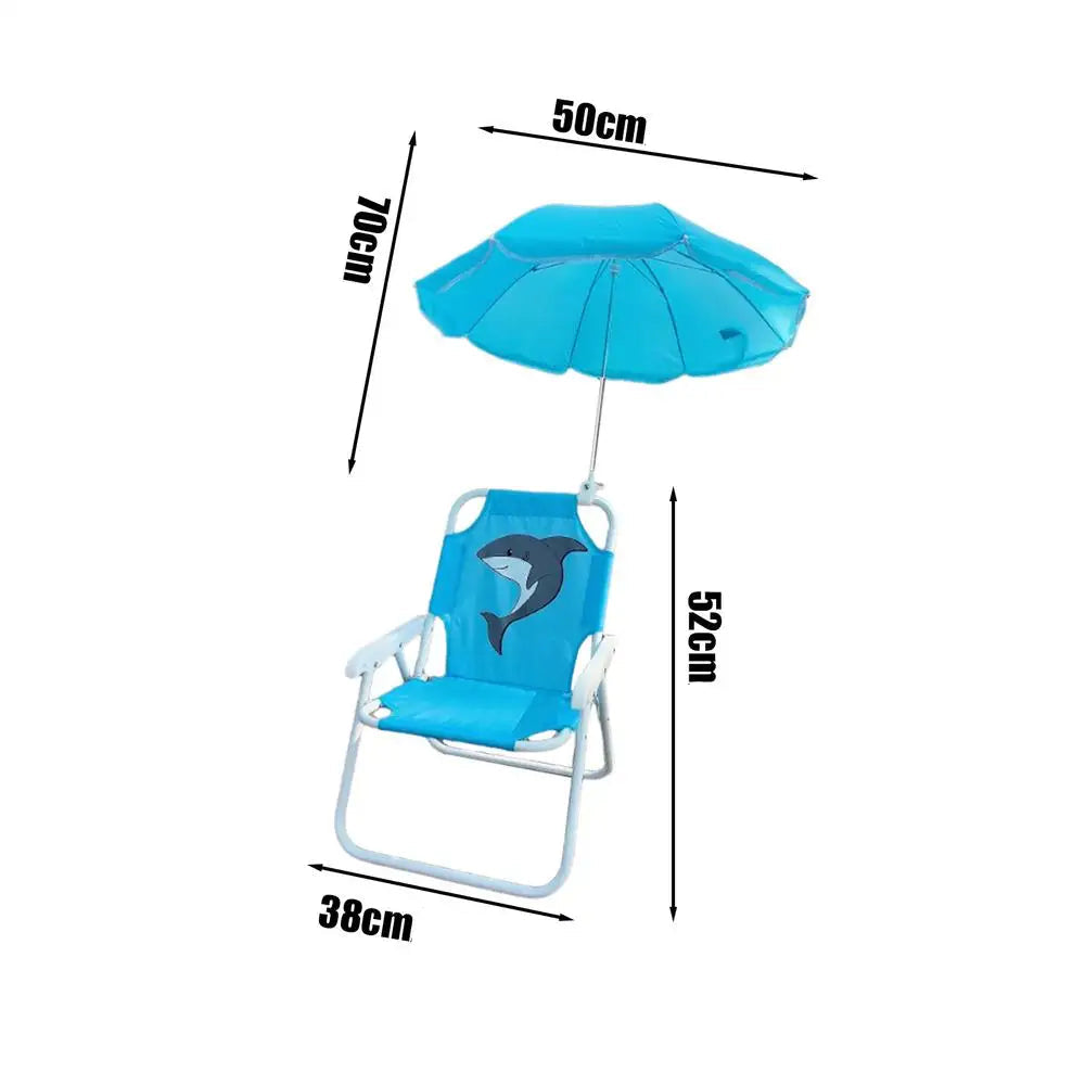 chaises de plage enfant bleu