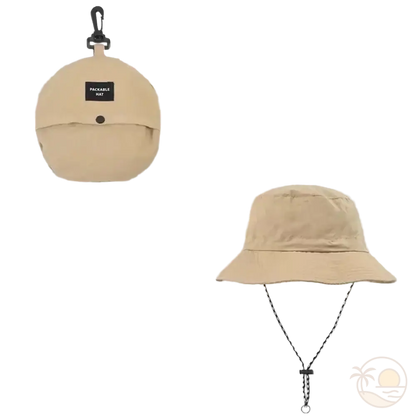 chapeau bob beige ouvert ferme