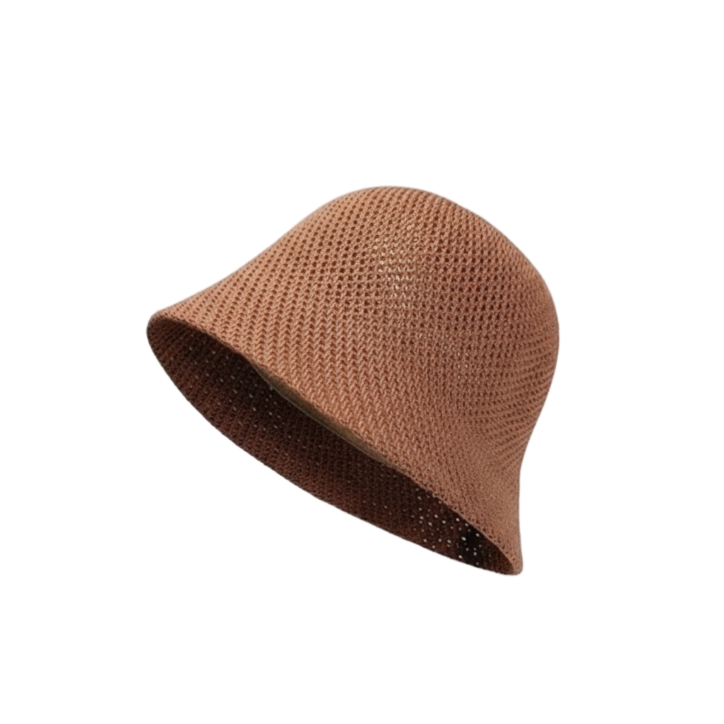 chapeau bob femme marron