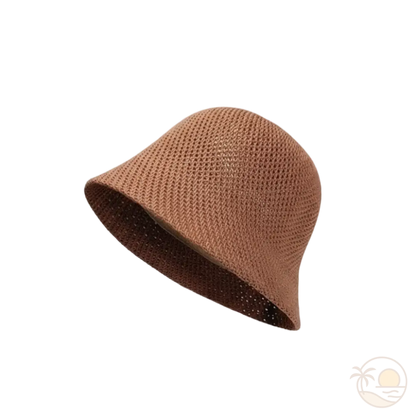 chapeau bob femme marron