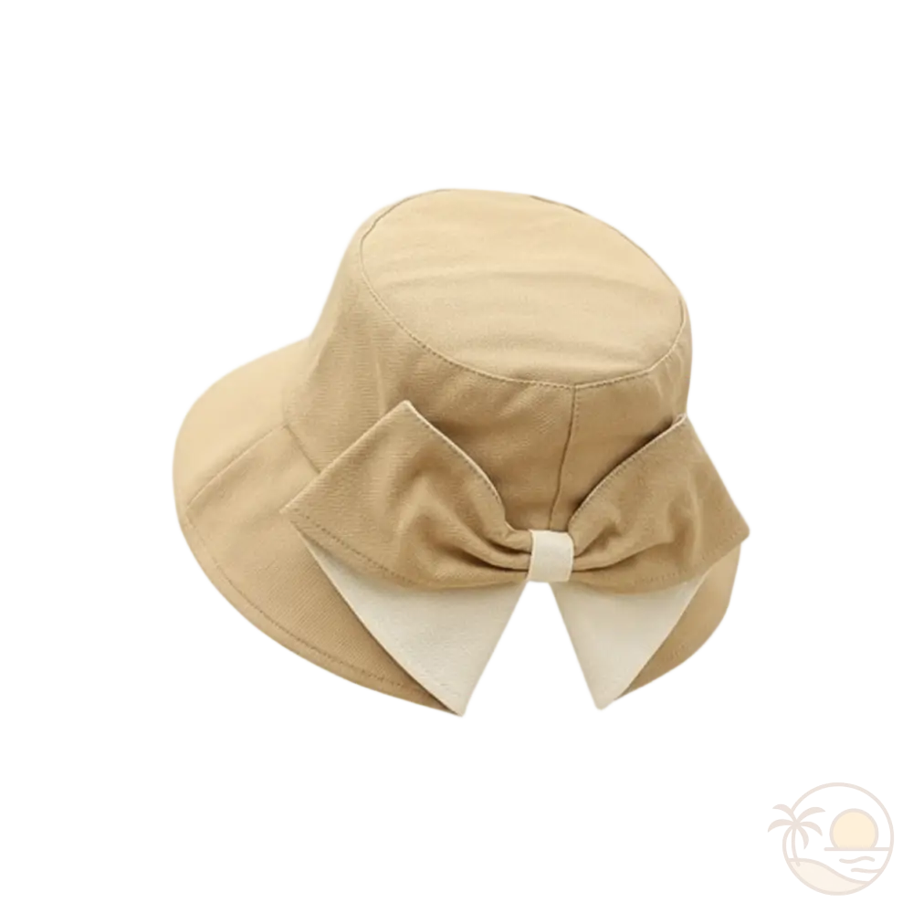 chapeau bob pour femme beige et blanc 2