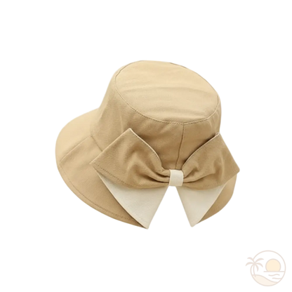chapeau bob pour femme beige et blanc 2