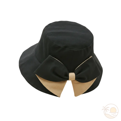 chapeau bob pour femme noir et beige