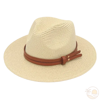 chapeau fedora femme beige 
