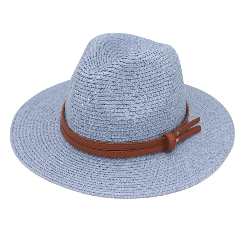 chapeau fedora femme bleu ciel