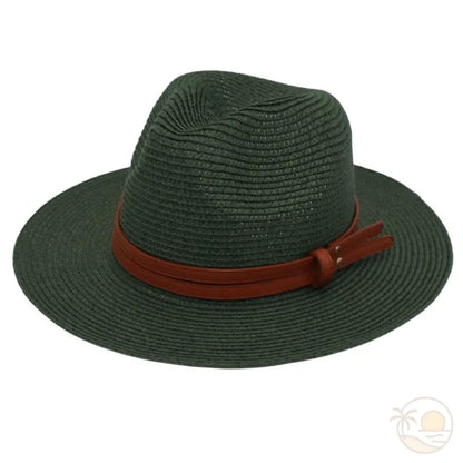 chapeau fedora femme vert foncé