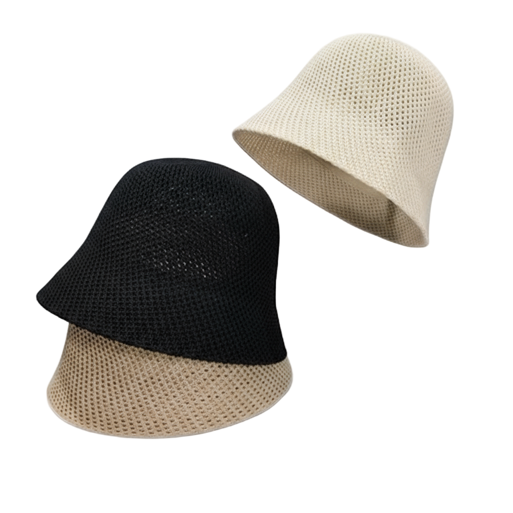 chapeaux bob femme beige noir blanc