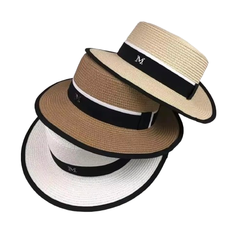 chapeaux fedora blanc marron beige