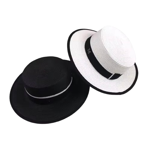 chapeaux fedora noir blanc
