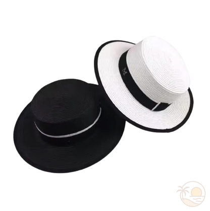 chapeaux fedora noir blanc
