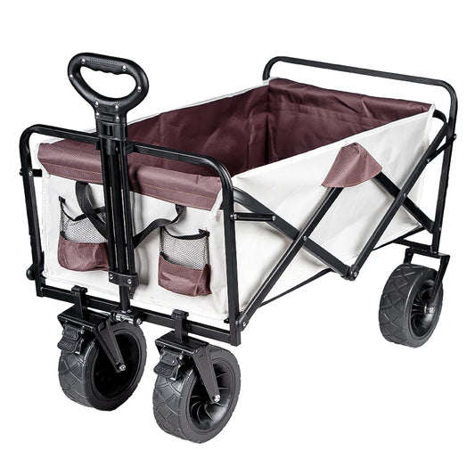 chariot-de-plage-pliable-blanc