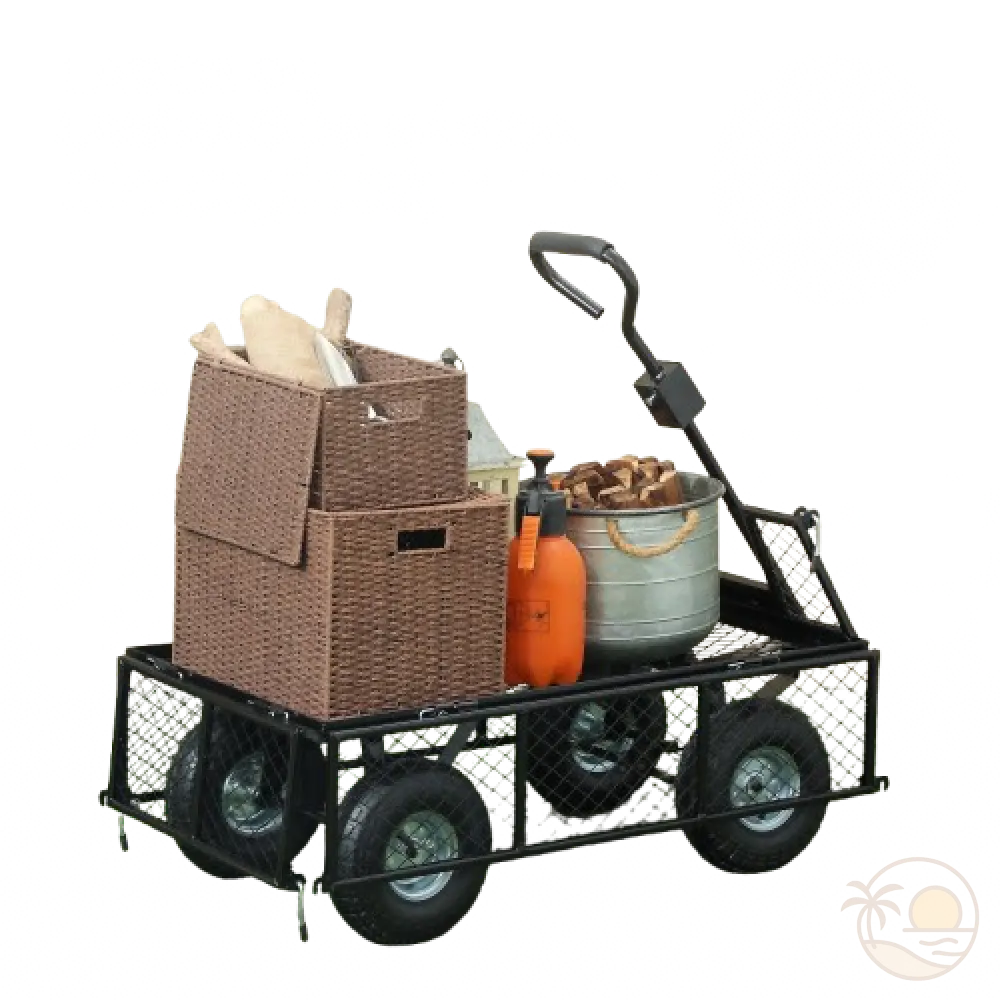 chariot de plage grosses roues sans toile