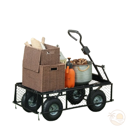 chariot de plage grosses roues sans toile