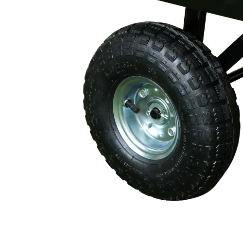 chariot de plage grosses roues zoom roue