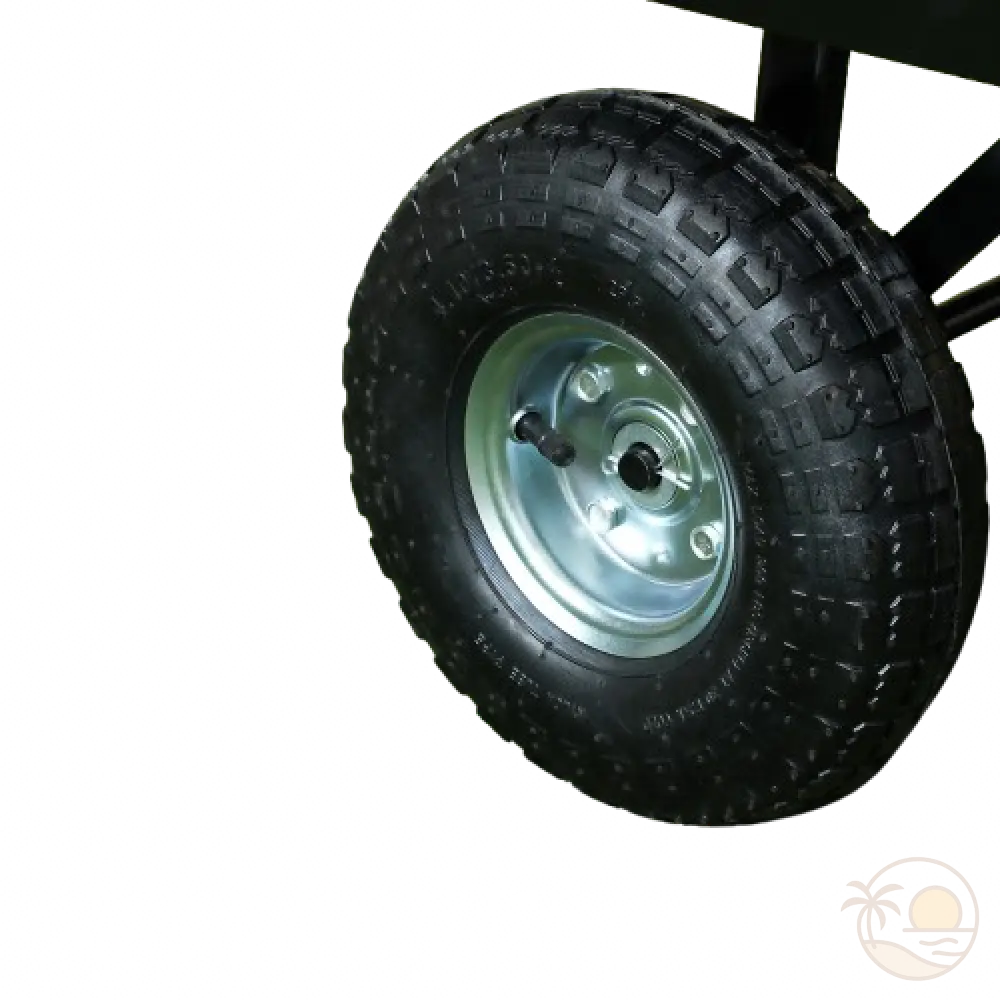 chariot de plage grosses roues zoom roue