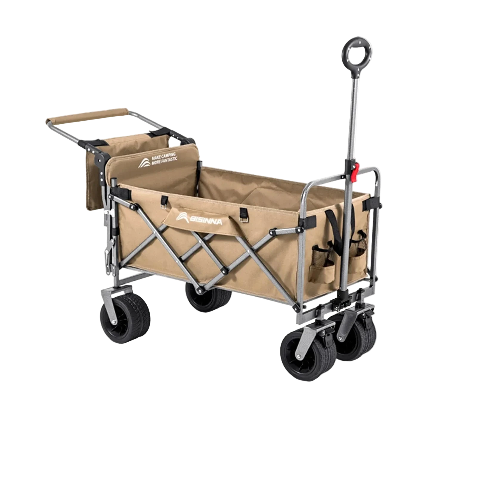 chariot de plage tout terrain beige