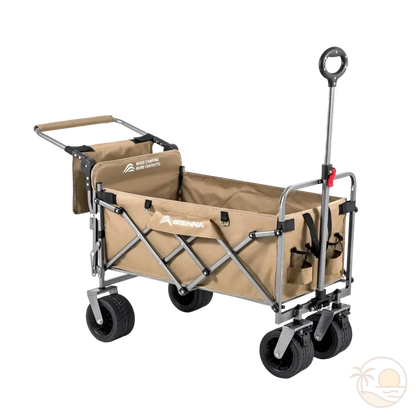 chariot de plage tout terrain beige zoom