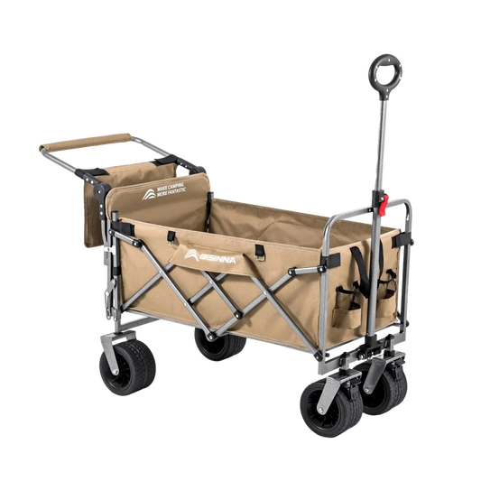 chariot de plage tout terrain beige zoom