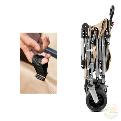 chariot de plage tout terrain rangement