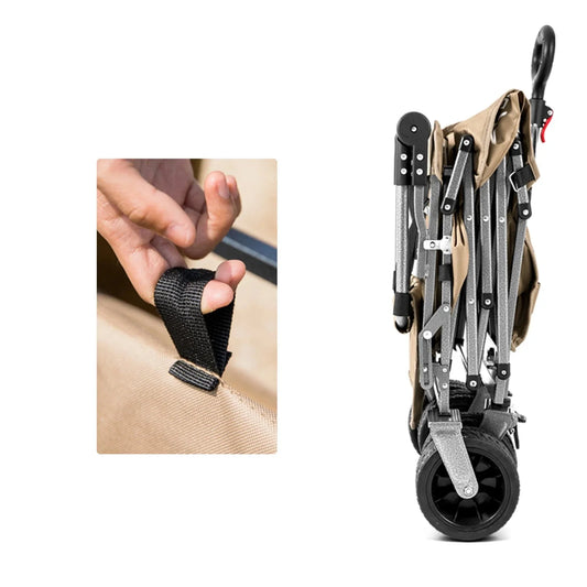 chariot de plage tout terrain rangement