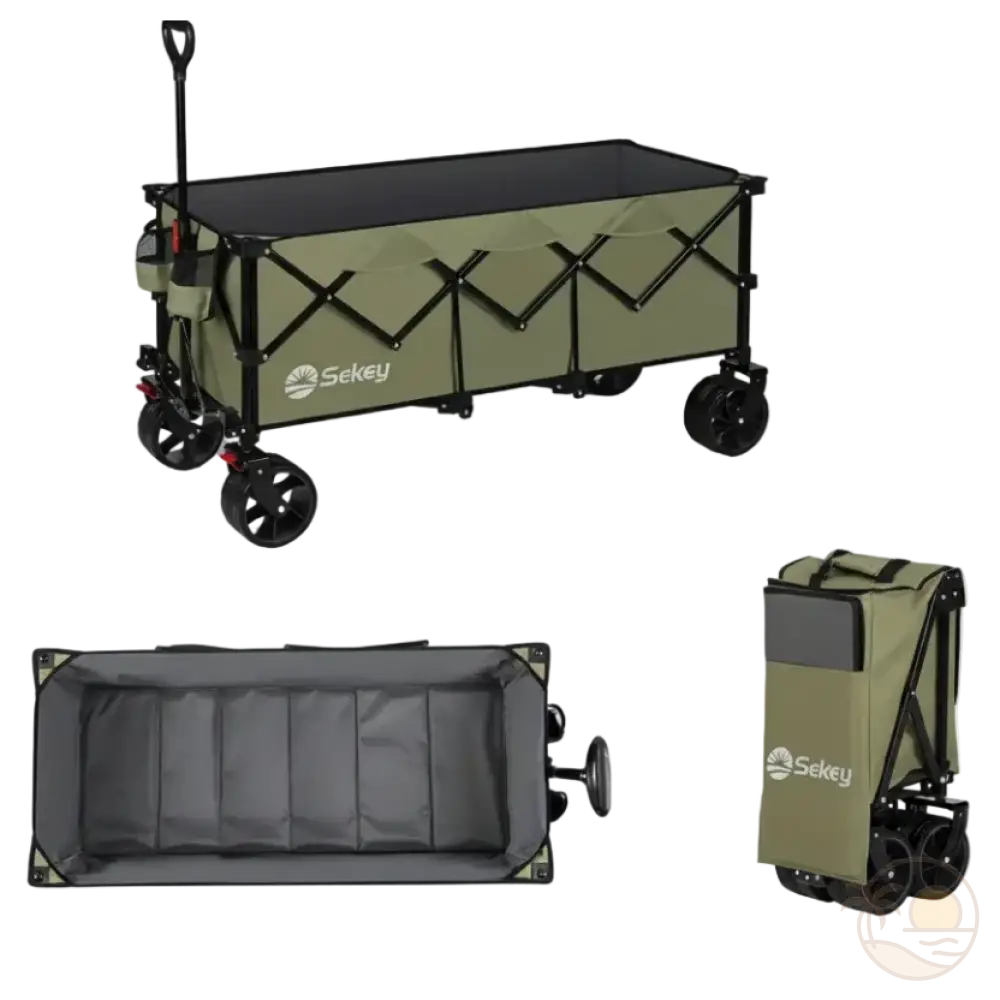 chariot de plage xxl vert