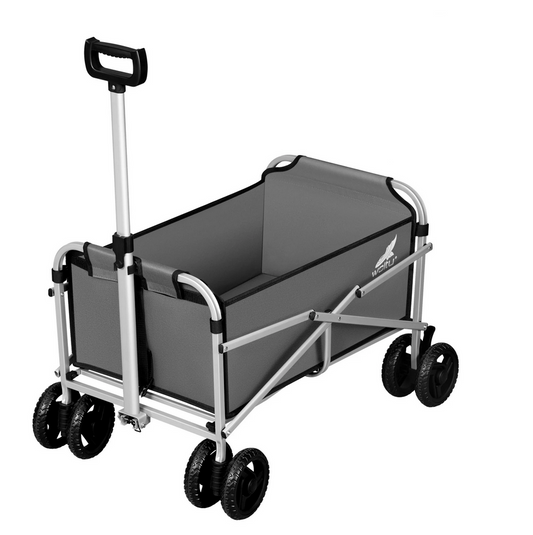 chariot de transport plage gris