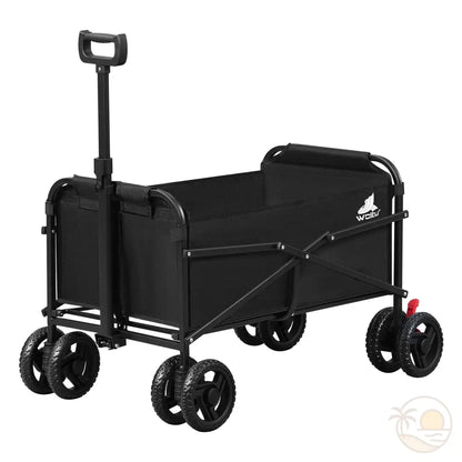 chariot de transport plage noir