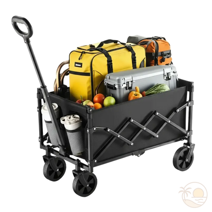 chariot de transport pour la plage plein