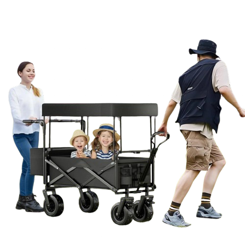 chariot pliable de plage parents enfants