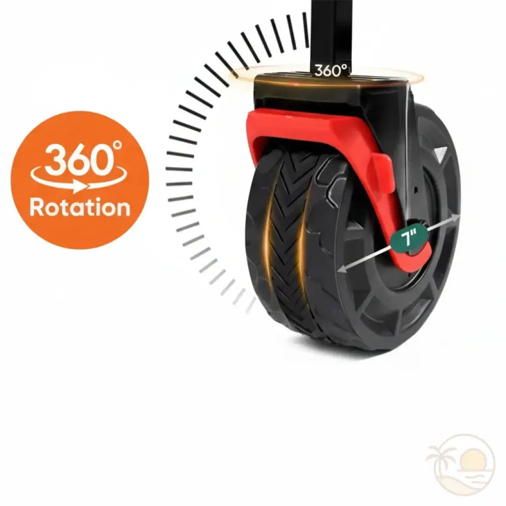 chariot pliant de plage roue