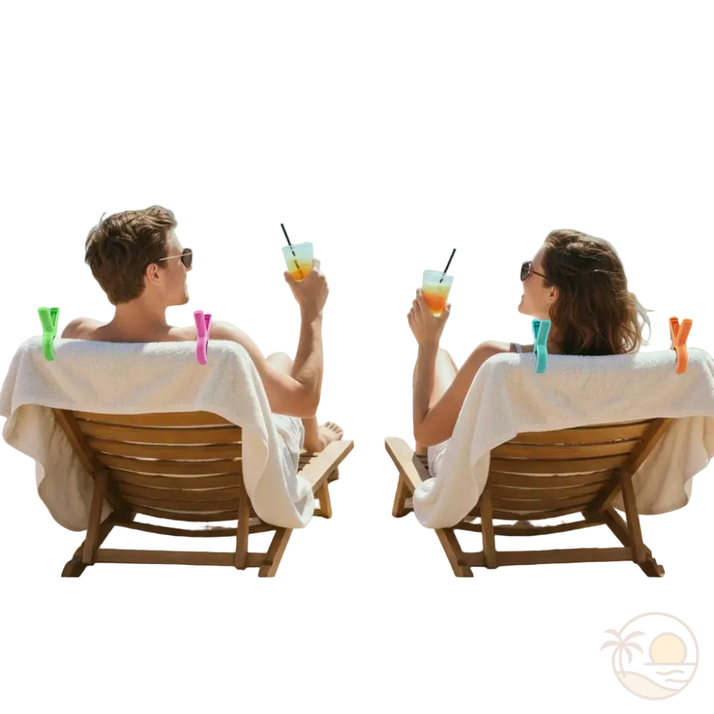 clips serviettes de plage transats