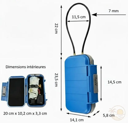 coffre fort de plage dimensions