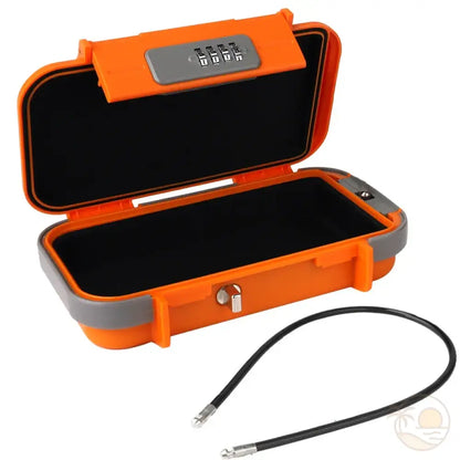 coffre fort de plage orange