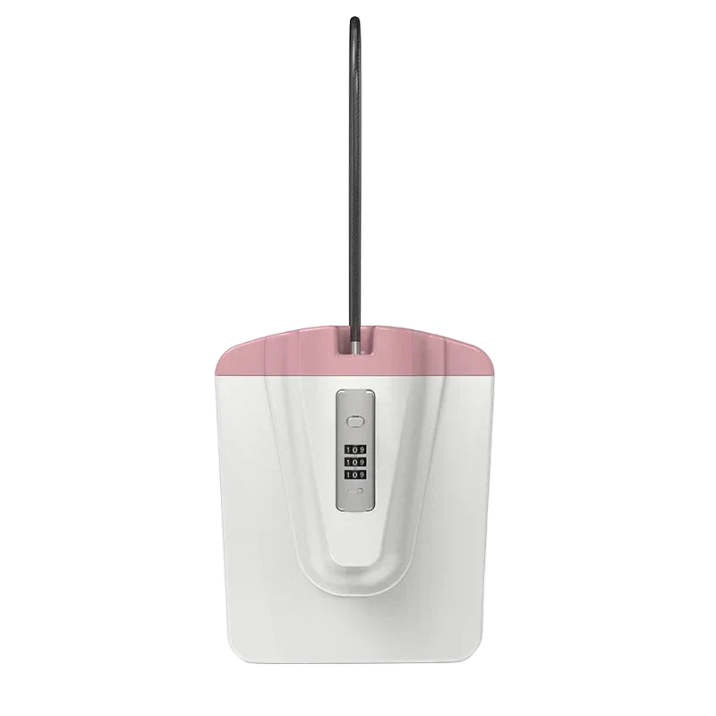 coffre fort plage blanc rose