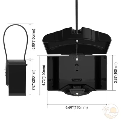 coffre fort plage noir dimensions
