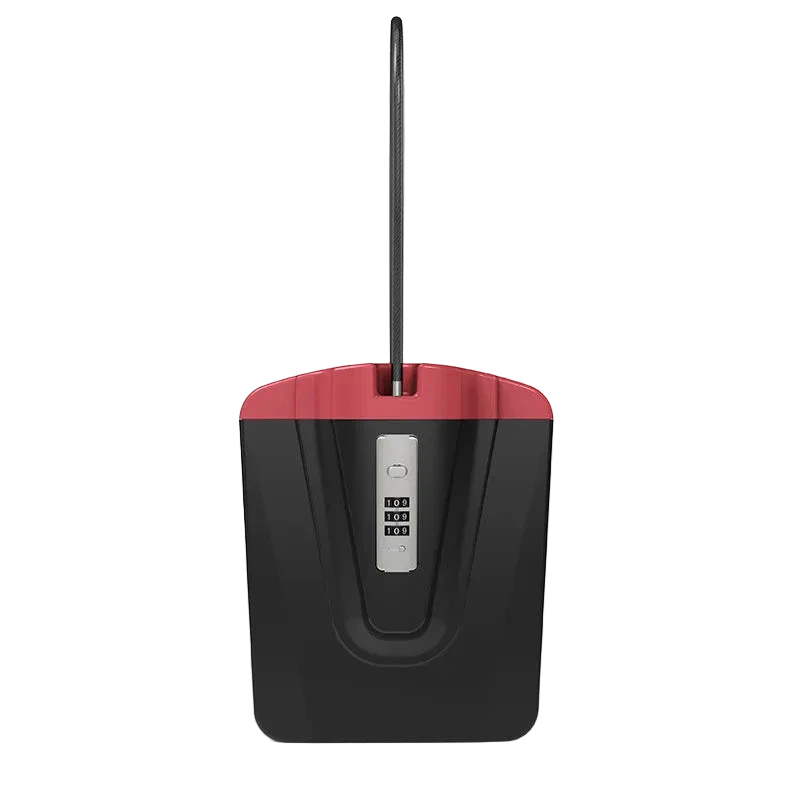 coffre fort plage noir rouge