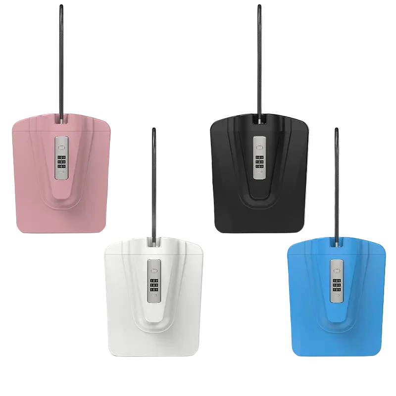 coffres forts plage rose blanc noir bleu