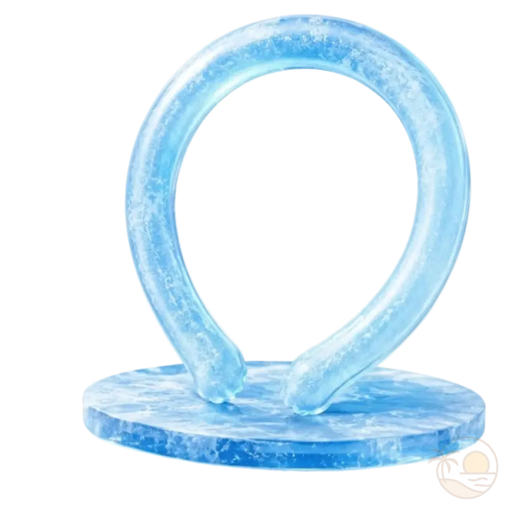 colliers rafraichissant bleu gel glace