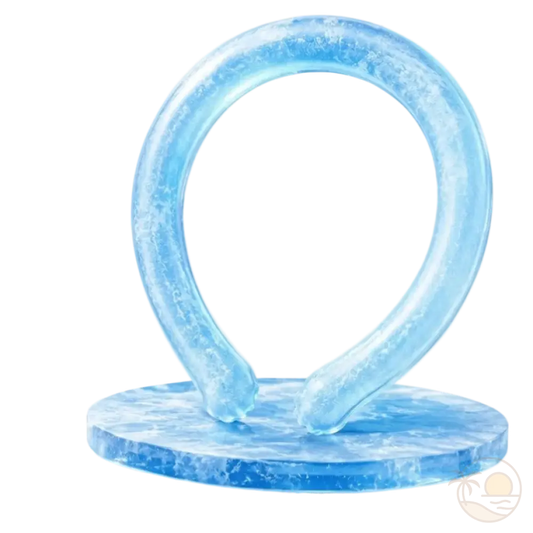 colliers rafraichissant bleu gel glace